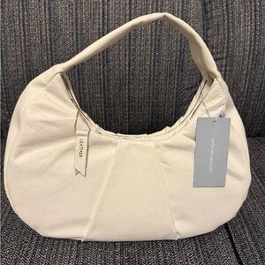 ISO (NOT FOR SALE) ANTONIO MELANI Cream or White Leather Hobo Shoulder Bag